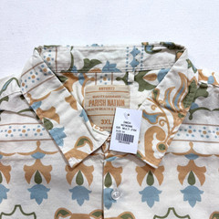 Paris Nation Men’s Button Down Shirt Off White Color Comfort Linen Blend 3XL 4XL