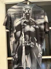 DC Comics Batman All Over Print Polyester T Shirt Med Smooth Fabric Lightweight