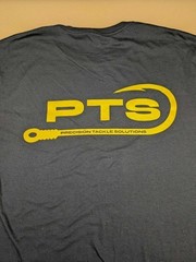 Precision Tackle Solutions LOGO T-Shirt PTS Black & Gold