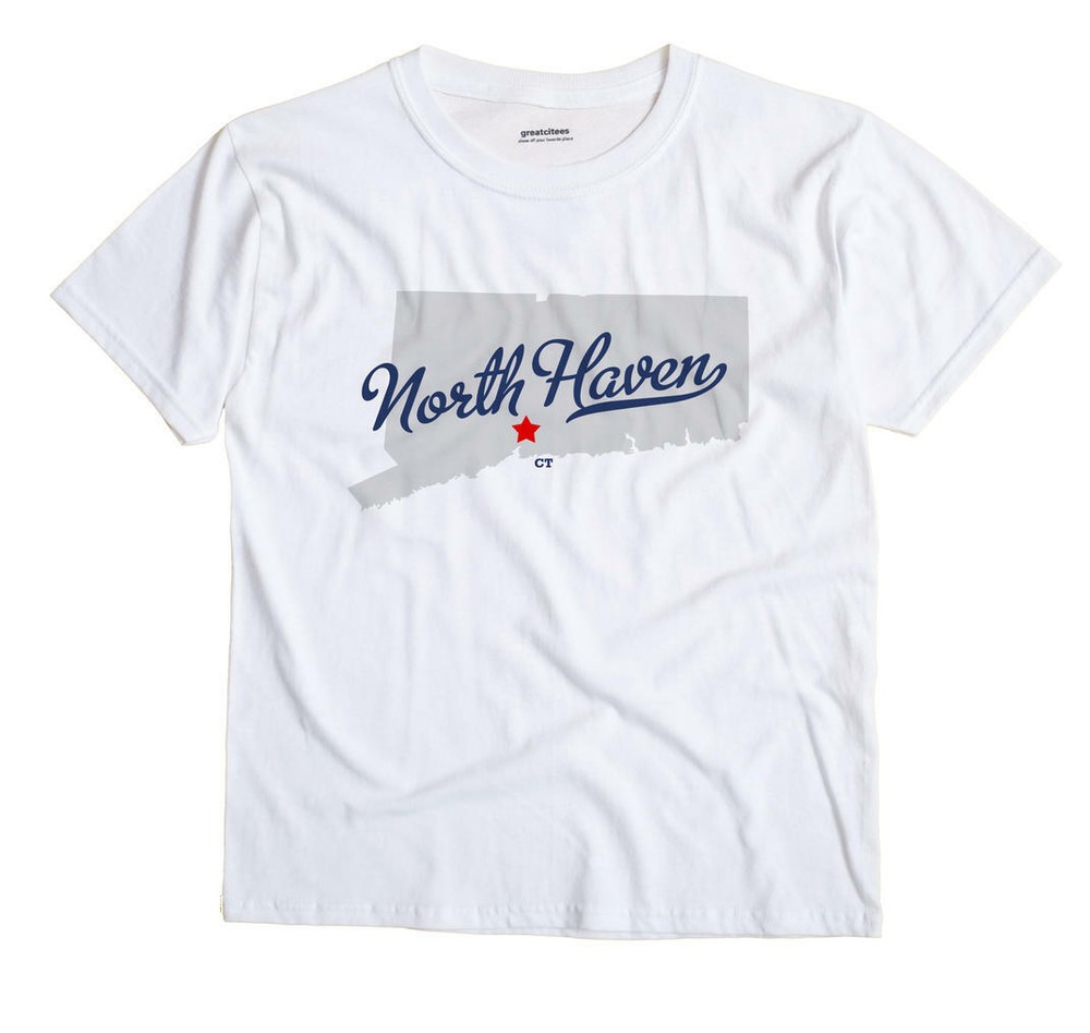 North Haven Connecticut CT Conn T-Shirt MAP