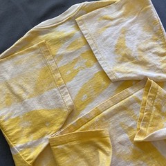 Vtg 1990s Macaw Parrot T Shirt Mens XL Yellow Acid Wash Dye Bird Animals 90s