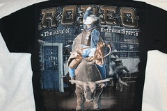 COWBOY BULL RIDER RODEO THE KING OF EXTREME SPORTS T-SHIRT