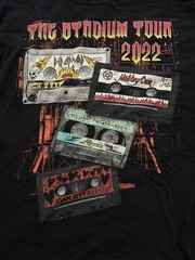 World Tour 2022 Def Leppard Motley Crue Black Large ( L ) Concert T-Shirt