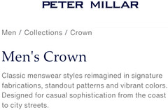 NEW PETER MILLAR, MEN’S MEDIUM, CROWN COMFORT BLUE POCKET👕T-SHIRT, MSRP $65.00!