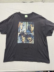 Vintage 2005 The Beatles Apple Corps Graphic Tee Size 2XL Black