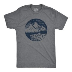 Mens I Love Peeing Outside T Shirt Funny Sarcastic Camping Nature Lovers Tee For