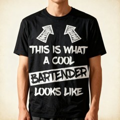 Cool Bartender Funny Saying Bartenders Bartending Unisex T-Shirt