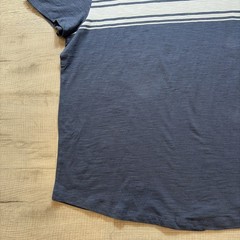 NWT MARINE LAYER VINTAGE HEAVY SLUB STRIPE TEE MENS XL NAVY BLUE PREPPY Y2K NEW