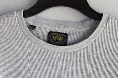 Jachs MFG Thermal Shirt Mens Large Gray Crewneck Lightweight Waffle Knit