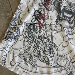 Vintage Miami Ink Shirt Mens XL Tattoo Japanese Dragon & Tiger