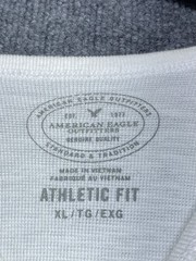 American Eagle Outfitters AEO Men’s Long Sleeve Waffle Knit Eagle Logo Shirt XL