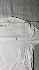 Lot of 3 All Saints Men’s T Shirts Organic Cotton Slim Fit Size L FLAW