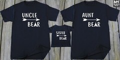 Bear Matching T-shirt Papa Baby Mama Bother Sister Grandpa Family Matching Tees