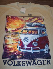VW VOLKSWAGEN BUS Vehicle Beach T-Shirt MENS MEDIUM NEW w/ TAG Van