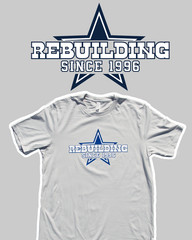 Dallas Cowboys Football NFL Rebuilding Funny Screen Printed t-shirt