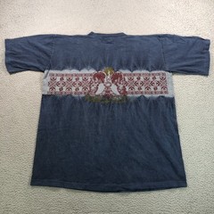 VTG Hang Ten Shirt Men XL Large Blue Faded Single Stitch Surf Skate Made In USA