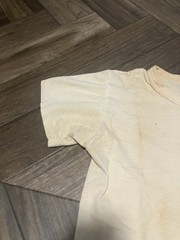 Vintage 50s BVD T Shirt Cotton Sz 18 Distressed Patina