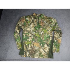 RedHead Mens Camo Quarter Zip Performance Shirt Woodland Oak Camouflage Medium