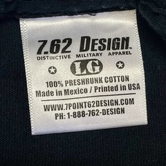 7.62 Design Military Graphic Large T-shirt, Black, “Unexpected Company” EUC
