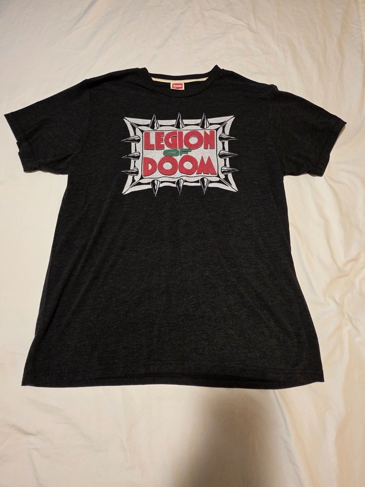 Homage WWE Legion of Doom Black Heather Soft T-Shirt Sz Large Excellent