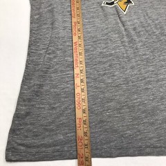 47 PITTSBURG PENGUINS Graphic T Shirt Men XL Yellow Gray NHL Hockey Rugby