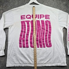 Diadora T-Shirt Men’s XXL White Equipe Atomo Trainer Long Sleeve Graphic Tee