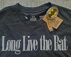 Batman The Theatrical Collection Double-Sided Embroidered T-Shirt~M~NEW W/ TAGS!