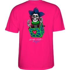 Powell Peralta Skateboard Shirt Chris Hiett Skull Heliconia