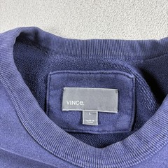 Vince Two Tone Shirt Men’s Size Large Blue Pullover Heavy Weight Casual #6A