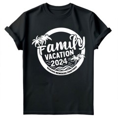 Family Vacation Summer Trip 2024 Beach Party Family Holiday Camp Tee T-Shirt #SD