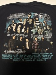 2009 Avenged Sevenfold Band Tour Promo T-Shirt Size XL A7X Buckcherry Papa Roach