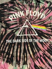 Pink Floyd Tie-Dye Shirt Small Black Purple Blue Dark Side Retro Graphic Band