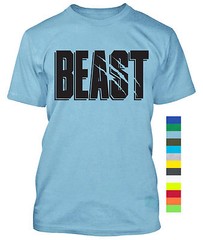 Beast Shirt Workout Mode Gym BodyBuilding Weight Lifting