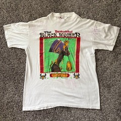 Beautiful Black Woman Nefertiti Egypt Shirt Vintage Colorful Single Stitch XL