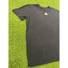 Adidas Mens Black Short Sleeve Center Logo Graphic T-Shirt Size Large Normal Fit