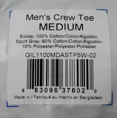 Gildan Men’s 5 Pack Crew Neck Cotton Under T-Shirts NN7 Multicolor Medium NWT
