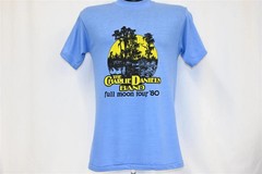 Vintage 80s Charlie Daniels Band Full Moon Tour 1980 t-shirt light blue BTH372