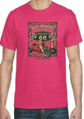 Adult DryBlend® T-Shirt – ( FULL SERVICE ROD ROUTE 66 – HOT ROD / PIN-UP / HOTTI