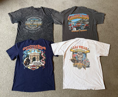 Harley Davidson Motorcycles Graphic Biker T-Shirts Bulk Lot of 17 – Size Large