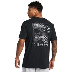 Under Armour Men’s Freedom Graphic T-Shirt Steel Light Heather Royal Small