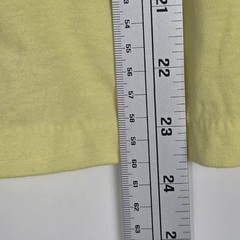 Vintage 70s Okinawa Japan Paper Thin Military Mens Small Sleeveless Yellow Shirt