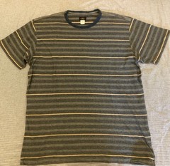 RRL By Ralph Lauren Indigo Striped Jacquard T-ShirtCream/Multi Size XXL