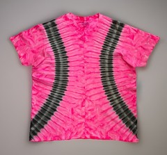 *New* 2XL – Sm Handmade Tie Dye, Pink Black Bender, Crew or V-Neck