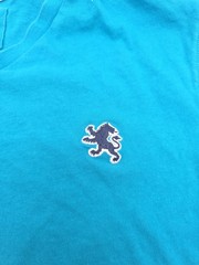 Express Jersey T-Shirt Men Medium V-Neck Blue Solid.#43665