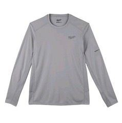 Milwaukee Men’s Work Skin Large Gray Light Weight Performance Long-Sleeve TShirt