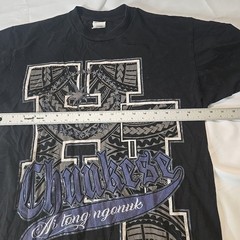 Shaka Active Mens Hawaii Tribal T Shirt L Black Chuukese Micronesia Streetwear