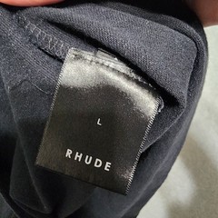 RHUDE Rasor Road T-Shirt Men’s L Short Sleeve Rare Graphic Streetwear Black USA