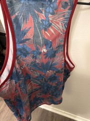 Armani Exchange Men’s XS Slim Fit Tropical Floral Print Tank Top