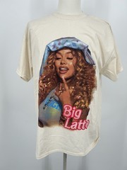 Headgear Classics Big Latto Sugar Honey Iced Tea Tour Graphic T-Shirt XL Cream