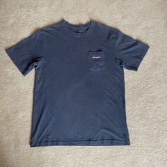 Patagonia Mens Blue Graphic T-Shirt Summer Casual Outdoors Tee | Size: M